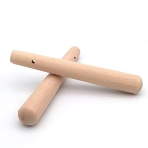 4 Wooden Muddlers 10 Inch Ribbed Cocktail Tools for Mashing Fruits - Picture 1 of 4