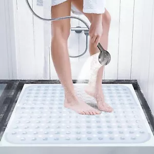 Anti-Slip and Mildew-Proof Square Shower mats 21 x 21 inches,Bath Tub Mat Non-Sl - Picture 1 of 13