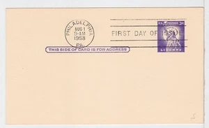 TurtlesTradingPost - Statue of Liberty Postal Card #UX46 - 1958 FDC - Picture 1 of 1
