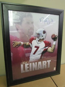Arizona Cardinals Matt Leinart 16 X 20 Autograph Framed Picture Poster - Picture 1 of 8