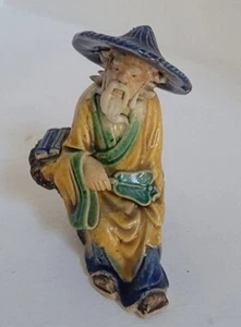 Vintage Chinese Figure - Mudman - marked CHINA - free shipping - Picture 1 of 8