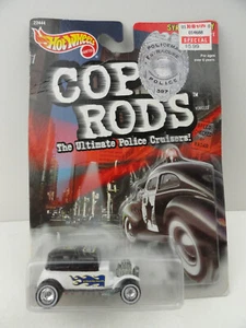 1999 Hot Wheels Cop Rods ‘32 Ford Vicky (White Syracuse, NY Police) - Picture 1 of 6