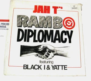 JAH T'S RAMBO DIPLOMACY FEATURING BLACK I & YATTE LP RECORD 1ST PRESS SEALED - Bild 1 von 2