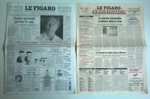 LE FIGARO du 2 juillet 1997 - Mort de Robert MITCHUM - Etat Collector - Picture 1 of 8