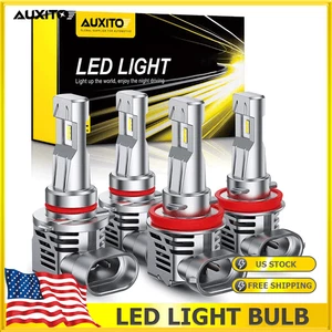 AUXITO 9005+H11 LED Combo CSP Headlight Kit Light Bulbs High Low Beam Error Free - Picture 1 of 10