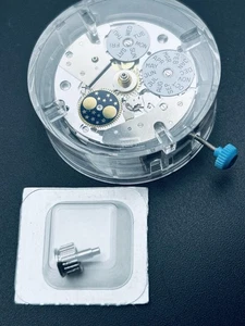 Longines L687.5 Movement Silicon balance Hairspring, A08L91 FREE CROWN (A36) - Picture 1 of 11