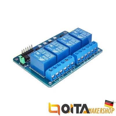 4-Kanal Relais Modul 5V/220V 4 Channel Relay Shield für Arduino Raspberry Pi - Bild 1 von 3