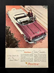1955 Advertising Page From Magazine, Pontiac Star Chief Custom Convertible - Picture 1 of 1