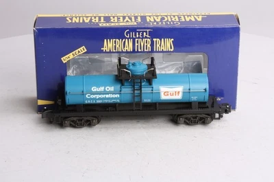 American Flyer 6-48224 S Gauge NASG 2001 Gulf Oil Single Dome Tank Car LN/Box - Image 1 of 4
