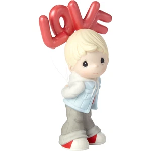 *SALE* New PRECIOUS MOMENTS Porcelain Figurine LOVE BALLOON Cake Topper Statue - Picture 1 of 6