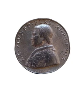 *HH* Medaglia Votiva Devozionale Papa Pio IX Ex Plvmbo Feretri Stato Pontificio - Picture 1 of 7