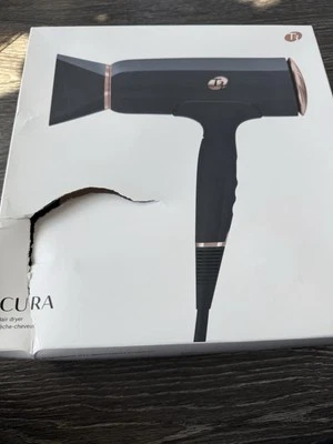 NWD $245 T3 Cura Hair Dryer Gray/Rose Gold Open Box - Image 1 of 4