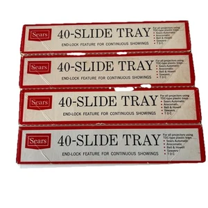 Lot of 4 Vintage Sears 40 Slide Tray End Lock For all Projectors TDC-Type - Picture 1 of 5