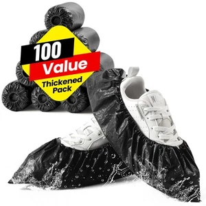Shoe Covers Disposable Non Slip - 100 Pack (50 Pairs), Premium Waterproof and... - Picture 1 of 7