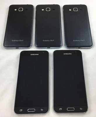 Lote de 5 teléfonos inteligentes Samsung SM-J320V Galaxy J3 Verizon radio FM BUENO Foto 1 de 3