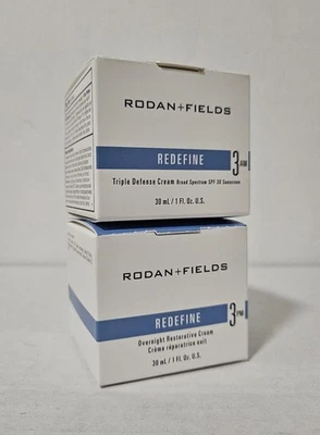 Rodan + Fields Redefine Triple Defense & Overnight Restorative Cream (3 AM & PM) - Image 1 of 4