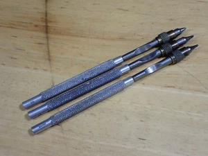 3 Vintage markenlose Uhrmacher Unruh Schraubenhalter # 25, 40, 65 Frankreich sehr guter Zustand - Bild 1 von 5