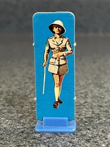 Voice of the Mummy Board Game Original Blue Female Explorer W/ Stand Part 1971 - Picture 1 of 5