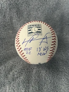 DAVID ORTIZ SIGNED AUTOGRAPHED HOF 22 13 WS MVP OML HALL OF FAME BASEBALL JSA - Picture 1 of 4