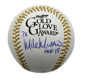 Mike Mussina Autografiado/Inscr Guante de Oro Premio Béisbol Orioles JSA 177782 - Imagen 1 de 3