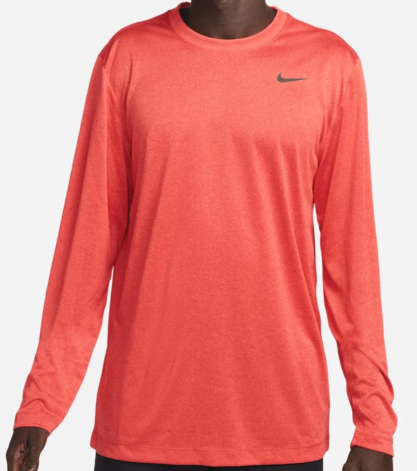 Camiseta de manga larga Nike DriFit RLGD Reset para hombre SM roja | negra Foto 1 de 1