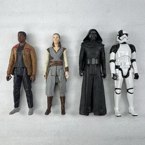 Lot Of 4 Star Wars 12 Inch Action Figure Hasbro Kylo Ren-Rey-Finn-Stormtrooper - Picture 1 of 22