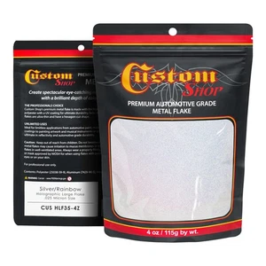 Custom Shop - Silver/Rainbow Holographic - 4-Ounce Large Flake .025 Micron Size - Picture 1 of 1