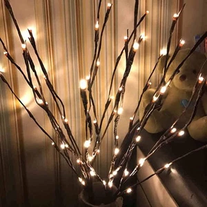 3 Pack Warm White Lighted Branches 60 LED Twig Lights Lighted Plants Artifici... - Picture 1 of 9
