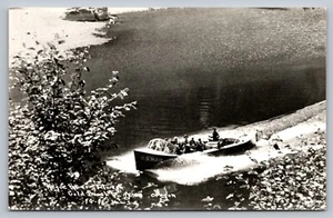 Postcard US Mail Boat Rogue River Between Gold Beach and Agnes Oregon RPPC - Picture 1 of 2