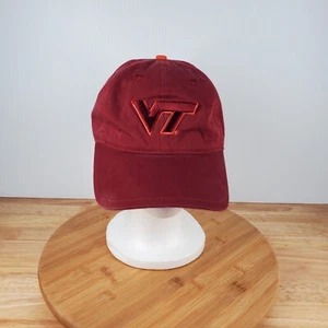 Virginia Tech Hokies Embroidered Baseball Cap Maroon Adjustable Hat Adult OSFM - Picture 1 of 10