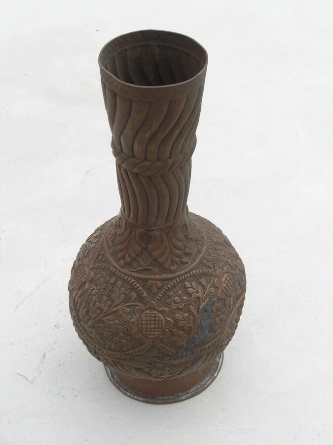 印度铜制古董花瓶| eBay