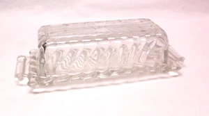 Fostoria Colony Glass Elegant 2 Handle Butter Dish - Picture 1 of 2