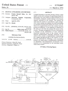 Copy of Patent 3,719,807 signed by Inventor Suitable for Framing (8.5" x 11") - Imagen 1 de 3