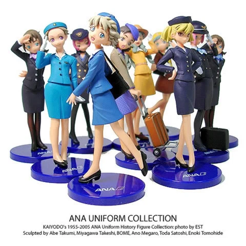 KAIYODO ANA Uniform Collection 1 All Nippon Airways Airlines Japan 10 Figure Set Cover