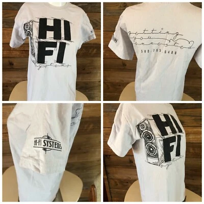 Hi-Fi Systems "Getting You Connected" Ponca City OK Store T-shirt Adult Small - Image 1 of 4