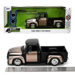 Jada Just Trucks Series: 1956 Ford F100 Pickup w/ Extra Wheels & Rack 1/24 Scale - Picture 1 of 8