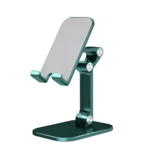 Adjustable Height and Angle Aluminum Cellphone and Tablet Stand in Jade Green - Bild 1 von 2