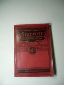 STARRETT FINE MECHANICAL TOOLS CATALOG #26 1938 Published by L.S.Starrett Co. - Picture 1 of 4