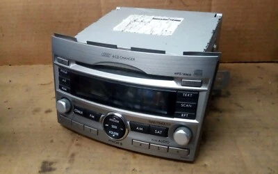 2010-2012 Subaru Legacy 6-Disc AM-FM Radio Receiver w/o Navigation  - Image 1 of 3