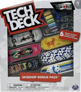 Tech Deck Sk8shop Bonus Pack ENGOI Patinetas Dedabos 6 Tableros Panda - Imagen 1 de 3