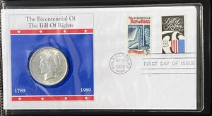 1922 PEACE $1 IN 1ST DAY OF ISSUE ENVELOPE W/ STAMPS. First Date Of Issue. ￼ - Picture 1 of 8