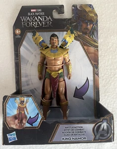 Marvel Studios Black Panther Wakanda Forever KING NAMOR Battle Action Hasbro NEW - Picture 1 of 5