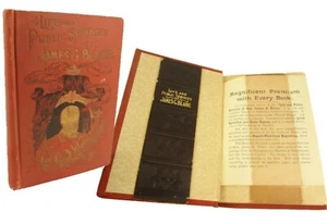 1893 Salesman's prospectus for Life & Public Services of James G. Blaine - Picture 1 of 10