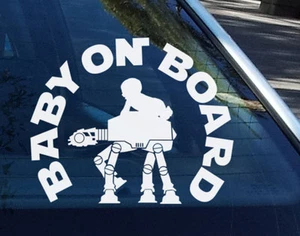 Star Wars Baby on Board Funny Safety Sign Car Decal Vinyl Sticker - Picture 1 of 1
