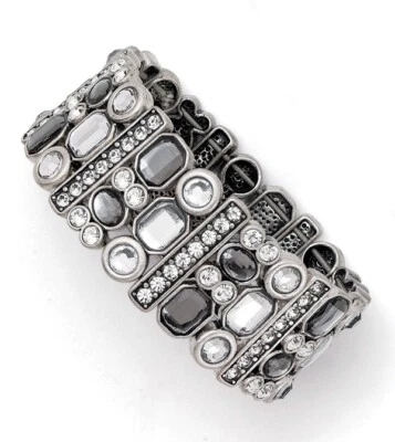 DEBER INCL. Pulsera Lia Sophia "FAVOR DE FIESTA" Cristal Elástico, NUEVA CON ETIQUETAS BLING Regalo de Navidad Foto 1 de 3