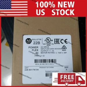 NUEVO Inversor Allen Bradley/Rockwell 22B-B017N104 3.7KW trifásico 220V - Imagen 1 de 3