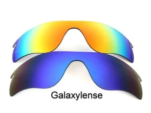 Galaxy Replacement Lenses For Oakley Radarlock Path Blue&Red Polarized 2PS - Picture 1 of 6