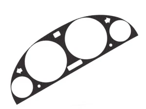 Blende Tachoblende Tachorahmen Bezel ECHT Carbon passend für BMW E39 5er E38 7er - Picture 1 of 1