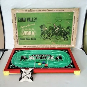Seltenes Vintage Chad Valley batteriebetriebenes Vibra Pferd Rennspiel - Bild 1 von 7