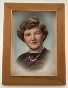 1950s Vintage 5x7 Senior Portrait Photo Eau Claire WI – Includes Real Hair Lock - Picture 1 of 6